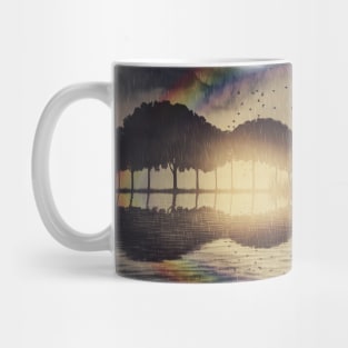 Guitar island over the rainbow Mug